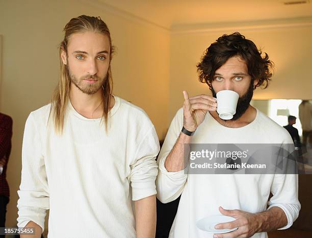 General view of atmosphere at the CFDA/Vogue Fashion Fund Fashion Show Backstage Beauty by MAC Cosmetics and Living Proof at Chateau Marmont on...