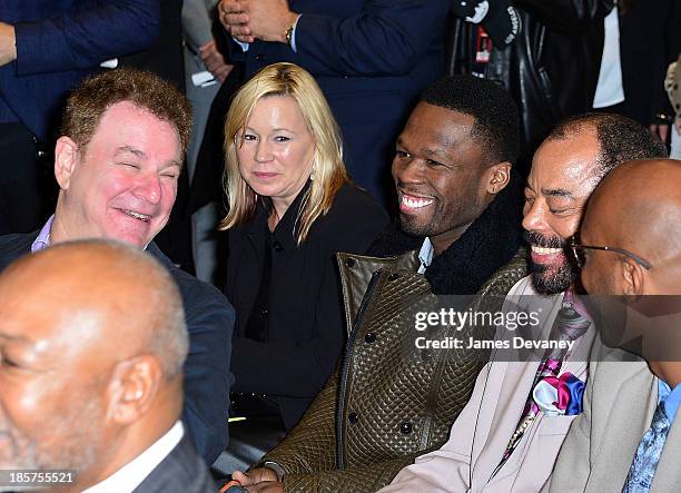 Curtis '50 Cent' Jackson attends Madison Square Garden transformation unveiling at Madison Square Garden on October 24, 2013 in New York City.