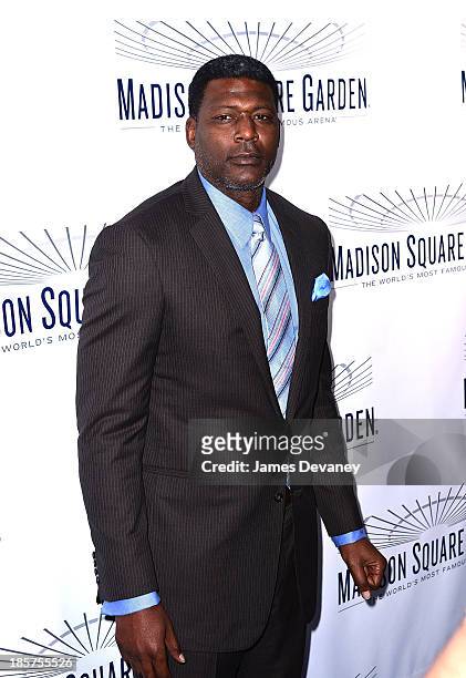 Larry Johnson attends Madison Square Garden transformation unveiling at Madison Square Garden on October 24, 2013 in New York City.