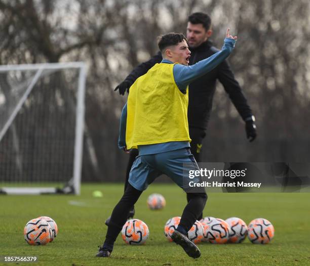 Darren Palmer during the Newcastle United Training Session at the Newcastle United Academy on December 15, 2023 in Newcastle upon Tyne, England.