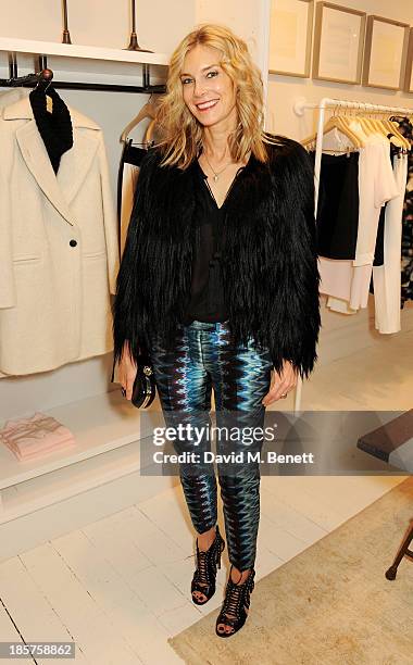 Kim Hersov attends a drinks reception celebrating the opening of Club Monaco's first London store in Westbourne Grove on October 24, 2013 in London,...