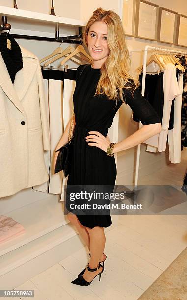 Francesca Zampi attends a drinks reception celebrating the opening of Club Monaco's first London store in Westbourne Grove on October 24, 2013 in...