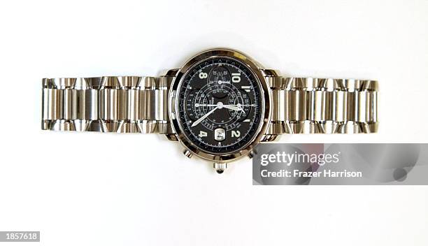 An Audemars Piguet Milllenary Self-winding Chronograph watch is photographed March 18, 2003 in Los Angeles, California. The watch may be worn by the...