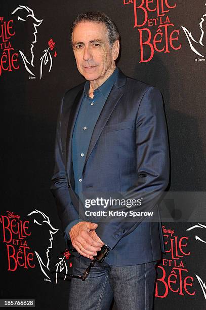 Alain Chamfort attends the 'Beauty and the Beast' Paris Premiere at Theatre Mogador on October 24, 2013 in Paris, France.