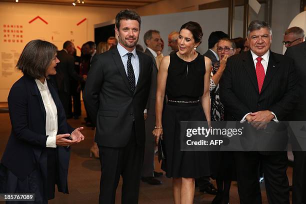 Prince Frederik and Princess Mary of Denmark attend the launch of MADE and Architecture makes the City with Opera House CEO Louise Herron and...