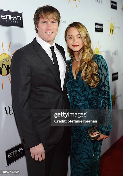 Model Devon Aoki and James Bailey attend Dream for Future Africa Foundation Inaugural Gala honoring Franca Sozzani of VOGUE Italia at Spago on...