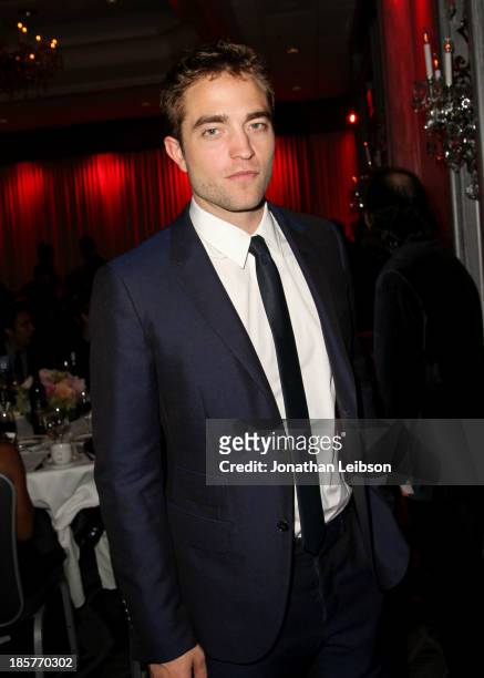 Actor Robert Pattinson attends the 2nd Annual Australians in Film Awards Gala at Intercontinental Hotel on October 24, 2013 in Beverly Hills,...
