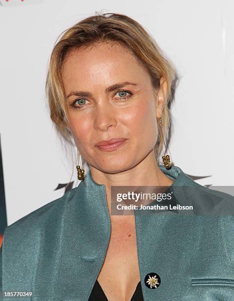 Actress Radha Mitchell attends the 2nd Annual Australians in Film Awards Gala at Intercontinental Hotel on October 24, 2013 in Beverly Hills,...