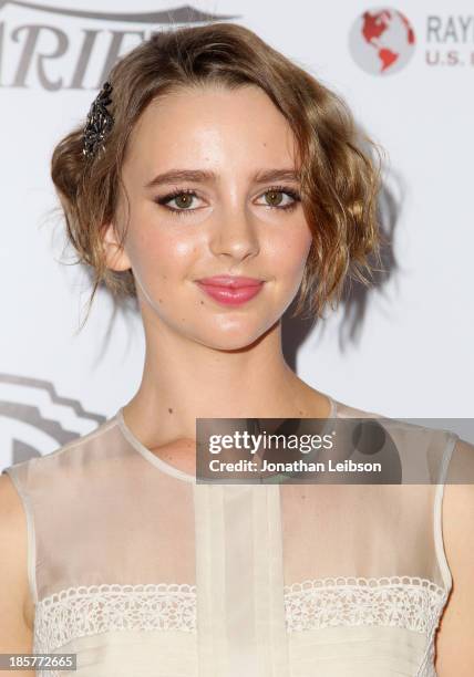 Actress Natasha Bassett attends the 2nd Annual Australians in Film Awards Gala at Intercontinental Hotel on October 24, 2013 in Beverly Hills,...