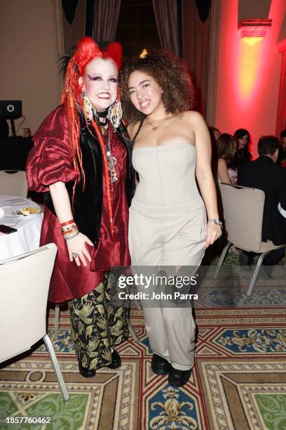 Ms. Meka Nism and Paola Guanche attend The Recording Academy Florida Chapter Member Celebration at The Biltmore Hotel on December 14, 2023 in Coral...