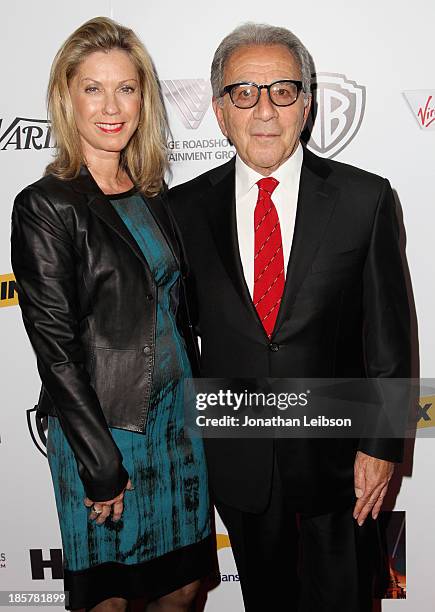 Charlene Papazian and Steve Papazian, President, Worldwide Physical Production for Warner Bros. Pictures, attend the 2nd Annual Australians in Film...