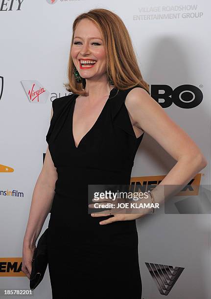 Actress Miranda Otto attends the 2nd Annual Australians in Film Awards Gala at Intercontinental Hotel on October 24, 2013 in Beverly Hills,...