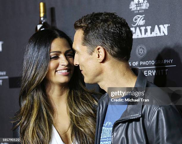 Matthew McConaughey and Camila Alves McConaughey arrive at the debut of the 4th Edition of The Macallan Masters of Photography series by Elliott...
