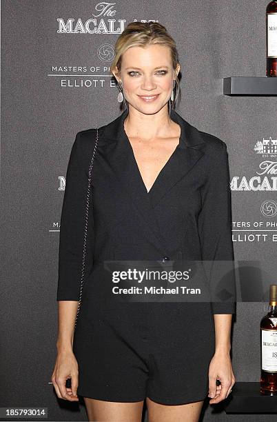 Amy Smart arrives at the debut of the 4th Edition of The Macallan Masters of Photography series by Elliott Erwitt held at Leica Gallery Los Angeles...