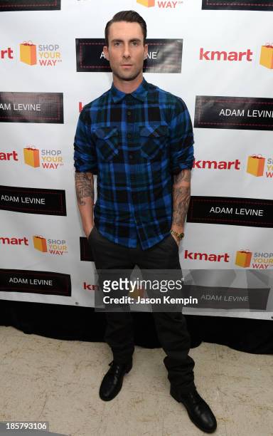 Adam Levine celebrates the launch of his new men's collection for Kmart and Shop Your Way on October 24, 2013 in Los Angeles, California.