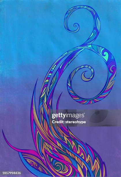 swirl wave - air scribbles stock illustrations
