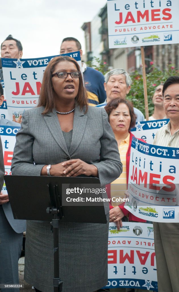 Letitia James Speaks at Campaign Event