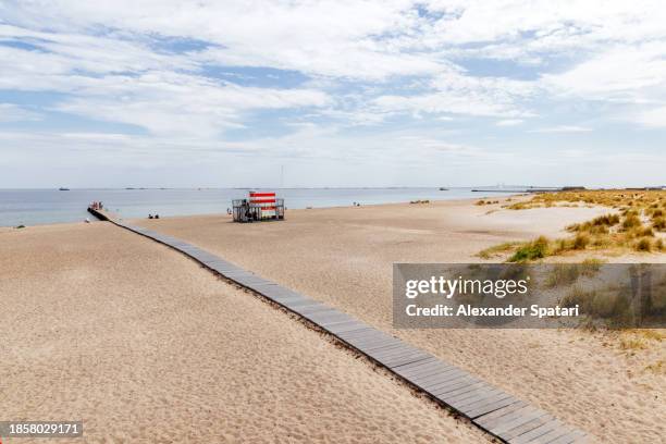 amager strandpark beach on a sunny summer day, copenhagen, denmark - amager stock pictures, royalty-free photos & images