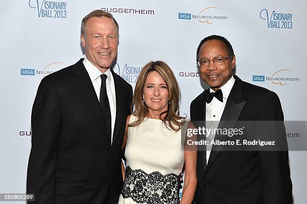 Dr. Neil Martin, Colleen Martin and Dr. Eugene Washington arrive to the 2013 UCLA Neurosurgery Visionary Ball at the Beverly Wilshire Four Seasons...