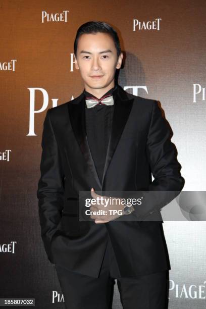 Actor Joseph Cheng attends Piaget banquet at Peninsula Hotel on Thursday October 24,2013 in Hong Kong,China.