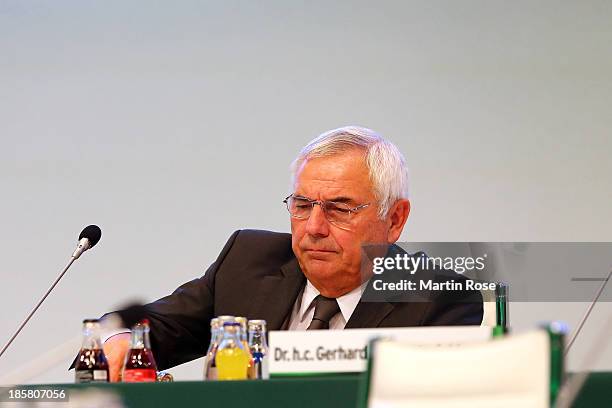 Vice president Karl Rothmund looks on during the DFB Bundestag Day 2 at NCC Nuremberg on October 25, 2013 in Nuremberg, Germany.