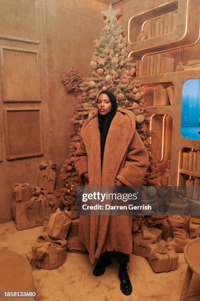 Fadhi Mohamed attends Max Mara Fluffy Residence in Covent Garden celebrating the Teddy Bear Coat 10th Anniversary on December 15, 2023 in London,...