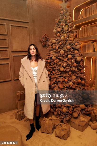 Alexa Chung attends Max Mara Fluffy Residence in Covent Garden celebrating the Teddy Bear Coat 10th Anniversary on December 15, 2023 in London,...