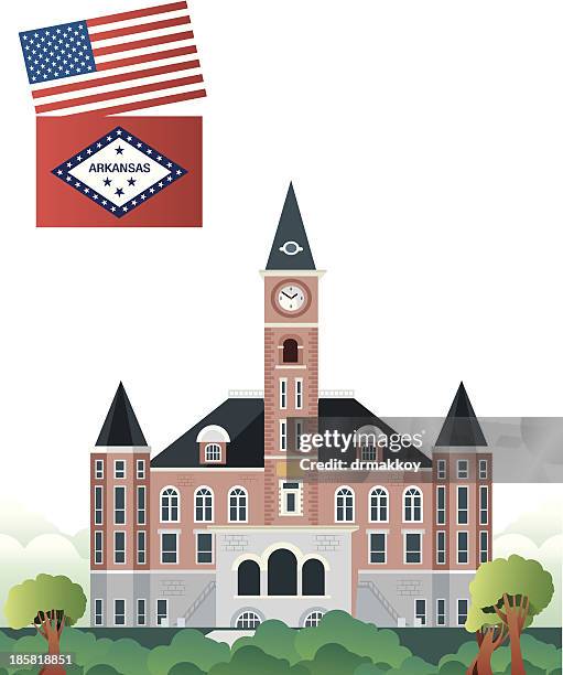 ilustrações, clipart, desenhos animados e ícones de arkansas fayetteville - fayetteville arkansas