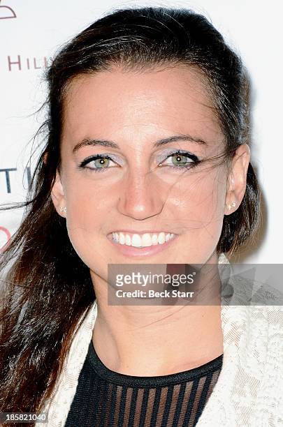 Olympic swimmer Rebecca Soni arrives at the National Women's History Museum gala honoring Fran Drescher and Rita Moreno at Mr. C Beverly Hills on...