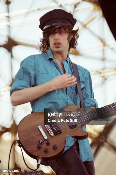 Mike Scott of The Waterboys performs on stage at Milton Keynes Bowl, on June 21st, 1986 in Milton Keynes, England.