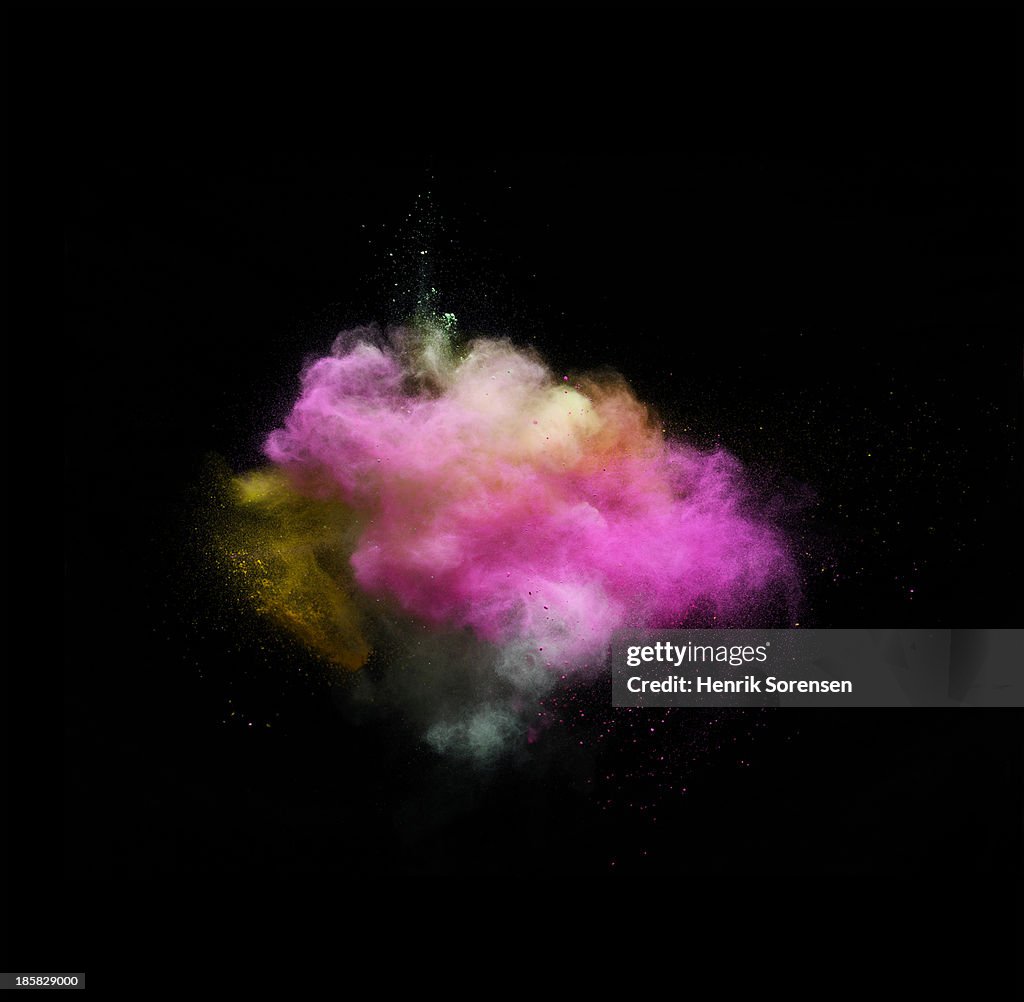 Explosion Of Colored Powder High-Res Stock Photo - Getty Images