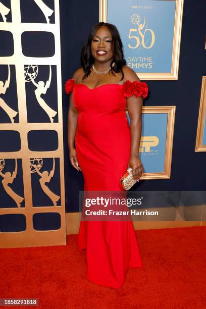 Artisha Mann Cooper attends the 50th Daytime Emmy Awards at The Westin Bonaventure Hotel & Suites, Los Angeles on December 15, 2023 in Los Angeles,...