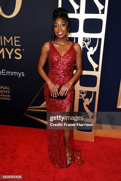 Tabyana Ali attends the 50th Daytime Emmy Awards at The Westin Bonaventure Hotel & Suites, Los Angeles on December 15, 2023 in Los Angeles,...