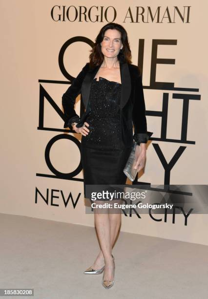Jennifer Creel attends Armani - One Night Only New York at SuperPier on October 24, 2013 in New York City.