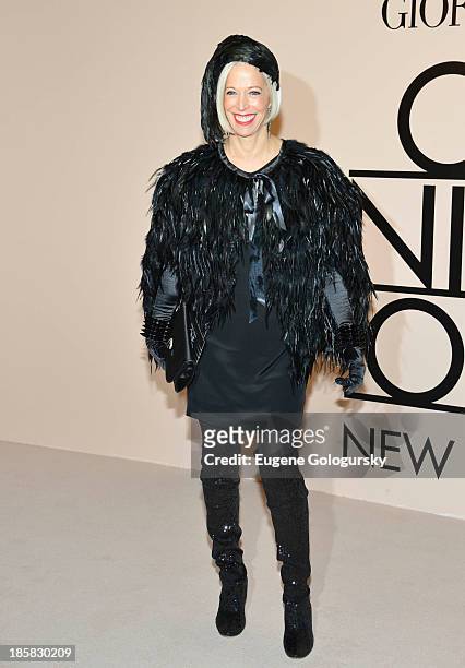 Linda Fargo attends Armani - One Night Only New York at SuperPier on October 24, 2013 in New York City.