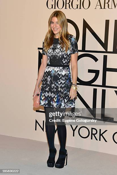 Dani Stahl attends Armani - One Night Only New York at SuperPier on October 24, 2013 in New York City.