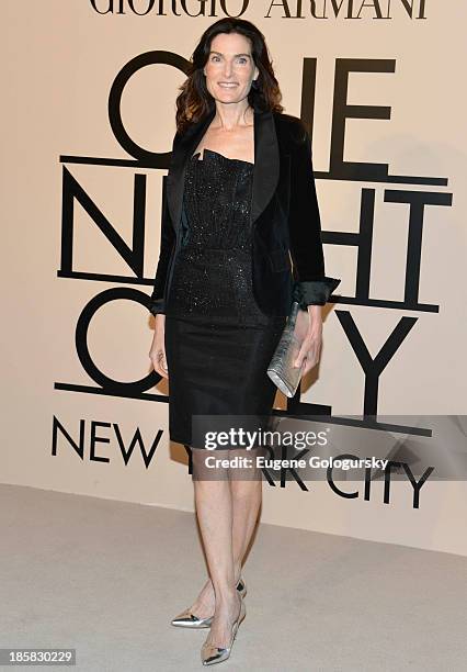 Jennifer Creel attends Armani - One Night Only New York at SuperPier on October 24, 2013 in New York City.