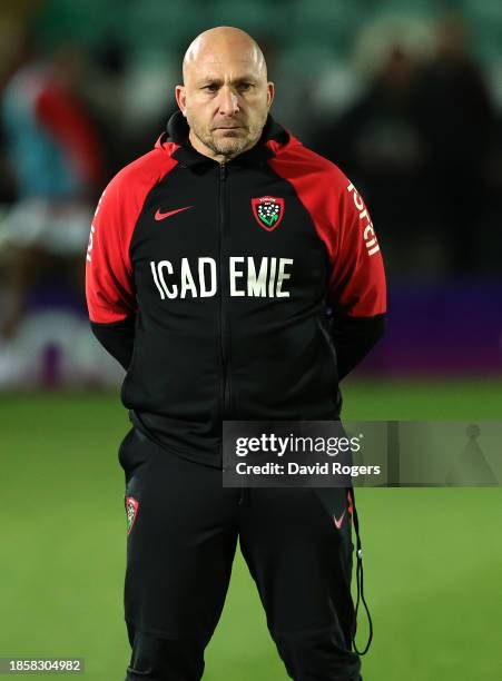 Pierre Mignoni, the Toulon director of rugby looks on during the Investec Champions Cup match between Northampton Saints and RC Toulon at cinch...