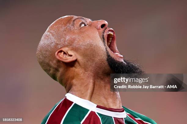 Felipe Melo of Fluminense reacts during the FIFA Club World Cup Saudi Arabia 2023 Semi Final match between Fluminense and Al Ahly at King Abdullah...