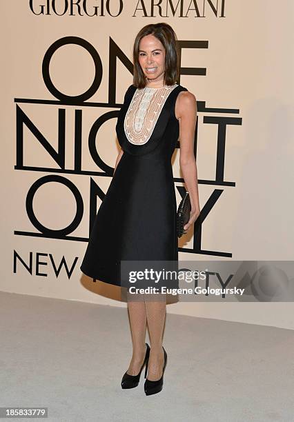 Allison Sarofim attends Armani - One Night Only New York at SuperPier on October 24, 2013 in New York City.