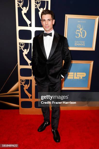 Tanner Novlan attends the 50th Daytime Emmy Awards at The Westin Bonaventure Hotel & Suites, Los Angeles on December 15, 2023 in Los Angeles,...