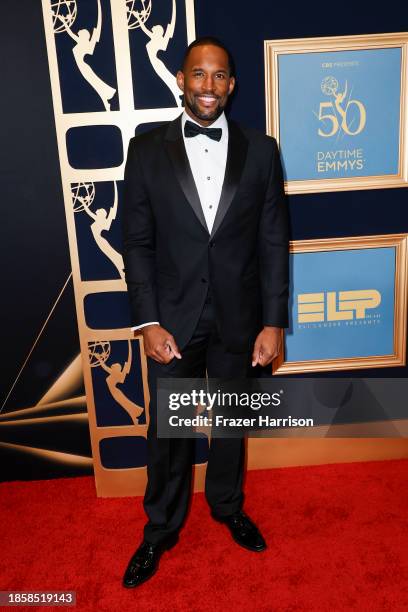 Lawrence Saint-Victor attends the 50th Daytime Emmy Awards at The Westin Bonaventure Hotel & Suites, Los Angeles on December 15, 2023 in Los Angeles,...