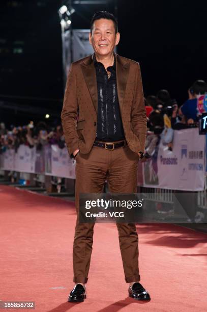 Siu wah Lung attends the red carpet of the 48th Golden Bell Award on October 25, 2013 in Taipei, Taiwan of China.