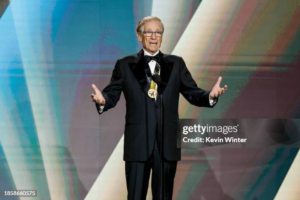 Maury Povich accepts the "Daytime Emmys Lifetime Achievement Award" onstage during the 50th Daytime Emmy Awards at The Westin Bonaventure Hotel &...