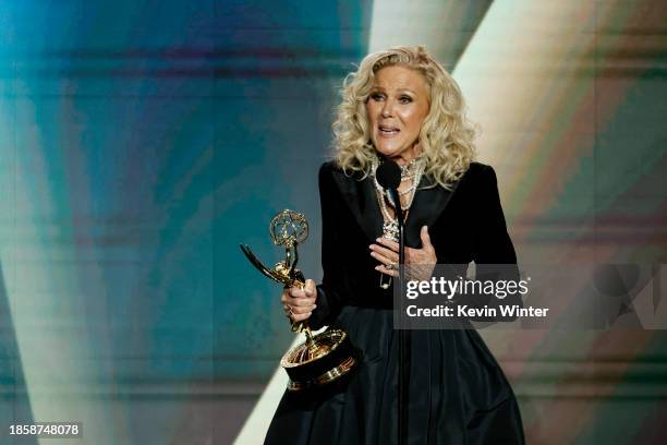 Alley Mills accepts the award for "Outstanding Guest Performance In A Daytime Drama Series" onstage during the 50th Daytime Emmy Awards at The Westin...