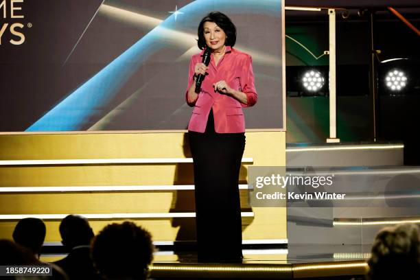 Connie Chung speaks onstage during the 50th Daytime Emmy Awards at The Westin Bonaventure Hotel & Suites, Los Angeles on December 15, 2023 in Los...