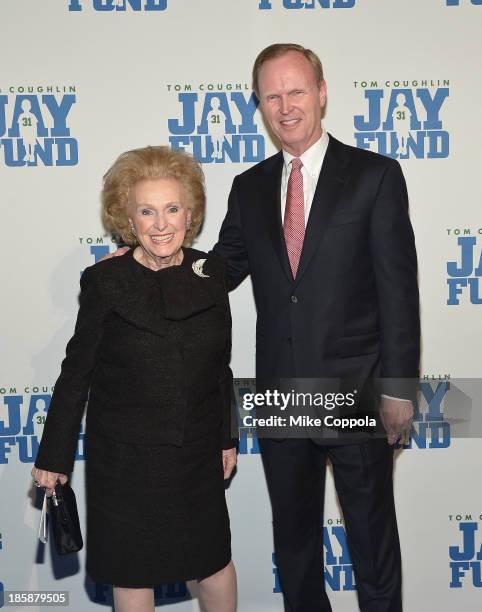 Ann Mara and New York Football Giants co-owner/son John Mara attend the Ninth Annual Tom Coughlin Jay Fund "Champions For Children Gala" at Cipriani...