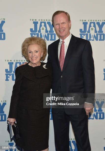 Ann Mara and New York Football Giants co-owner/son John Mara attend the Ninth Annual Tom Coughlin Jay Fund "Champions For Children Gala" at Cipriani...