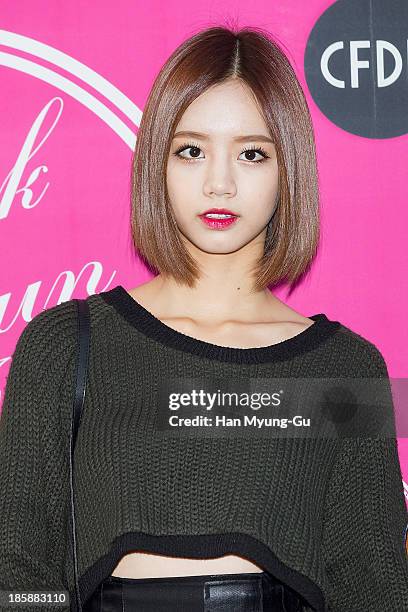 Lee Hye-Ri of South Korean girl group Girls Day attends during at the 'Kwak Hyun-Joo' show on day five of the Seoul Fashion Week Spring/Summer 2014...