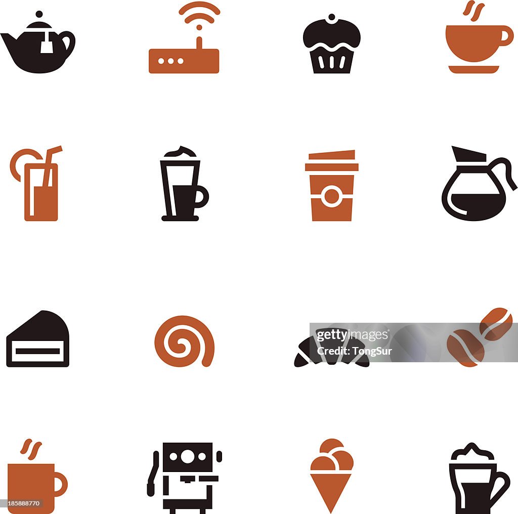Cafe Icons - Color Series